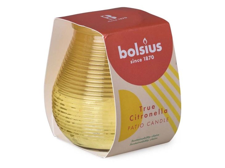 Bolsius Sviečka True Citronella proti komárom 94/91 mm